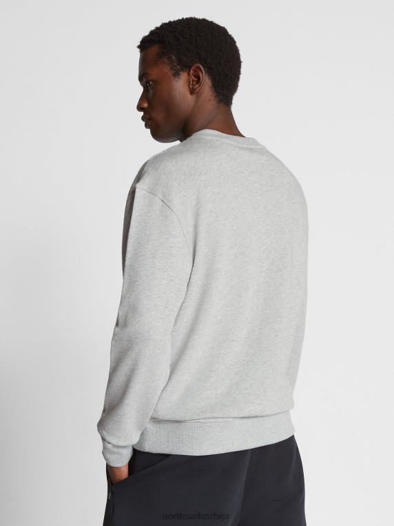 превелика дуксерица сиви меланж одећу мушкарци PDV4J1082 North Sails