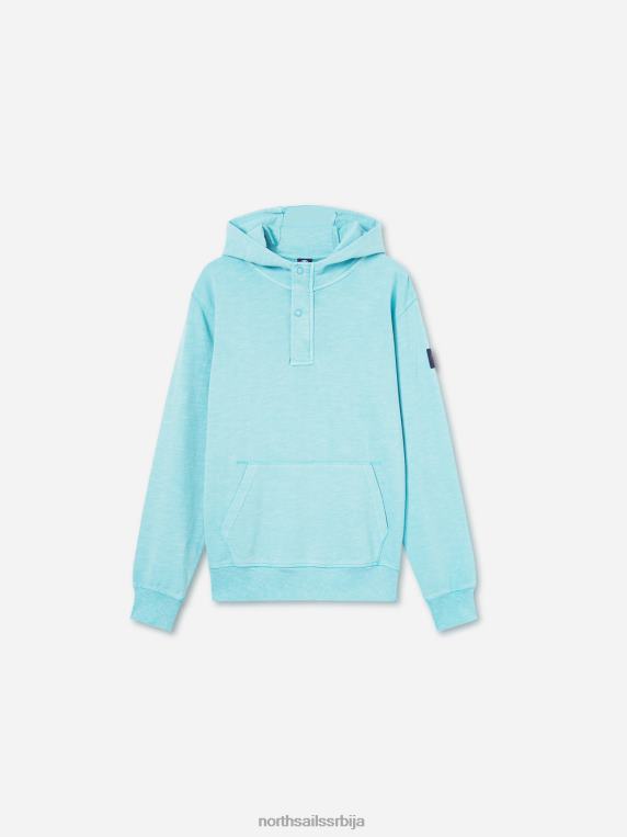 Дуксерица са капуљачом небеско плаветнило одећу мушкарци PDV4J1109 North Sails