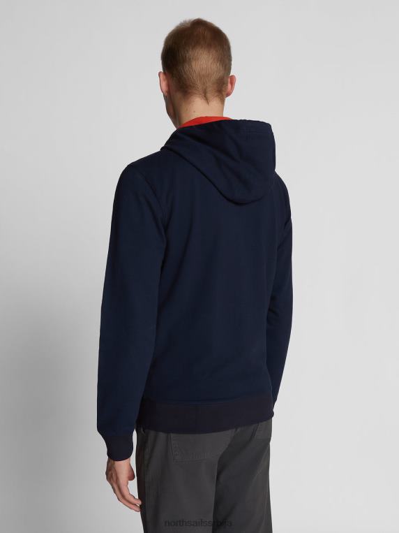 дуксерица са патентним затварачем Морнарско плаво одећу мушкарци PDV4J1113 North Sails