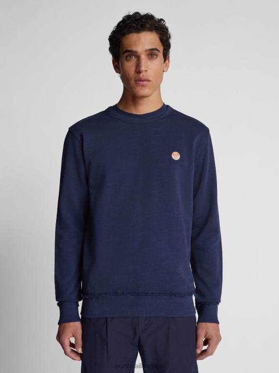 дуксерица са принтом Морнарско плаво одећу мушкарци PDV4J1117 North Sails