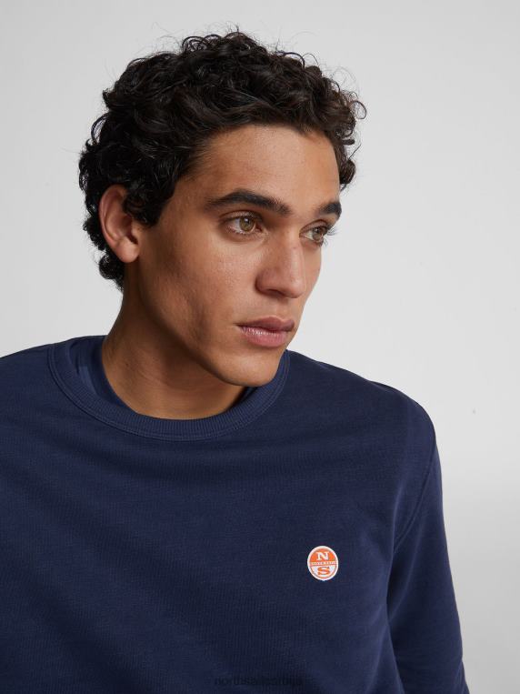 дуксерица са принтом Морнарско плаво одећу мушкарци PDV4J1117 North Sails