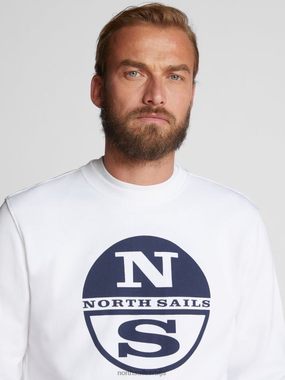 дуксерица са макси логом бео одећу мушкарци PDV4J1225 North Sails