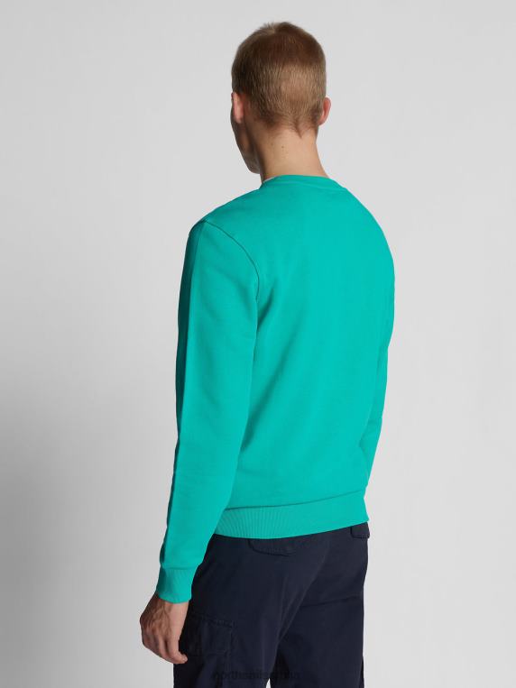 дуксерица са макси логом смарагд одећу мушкарци PDV4J1227 North Sails