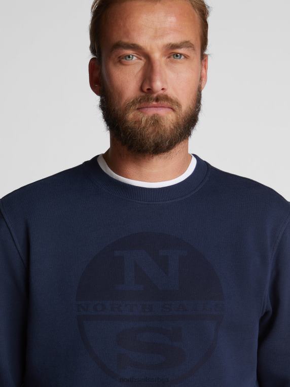 дуксерица са макси логом Морнарско плаво одећу мушкарци PDV4J1228 North Sails