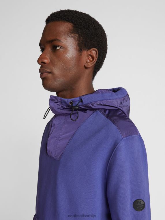 Дуксерица са капуљачом талас плави одећу мушкарци PDV4J1242 North Sails