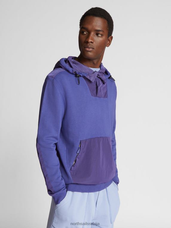 Дуксерица са капуљачом талас плави одећу мушкарци PDV4J1242 North Sails