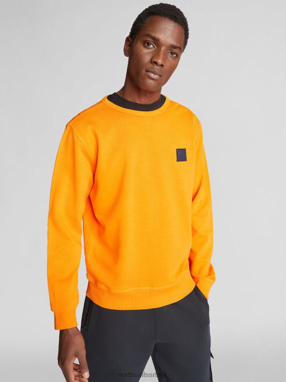 дуксерица са округлим изрезом живахна наранџаста одећу мушкарци PDV4J1280 North Sails