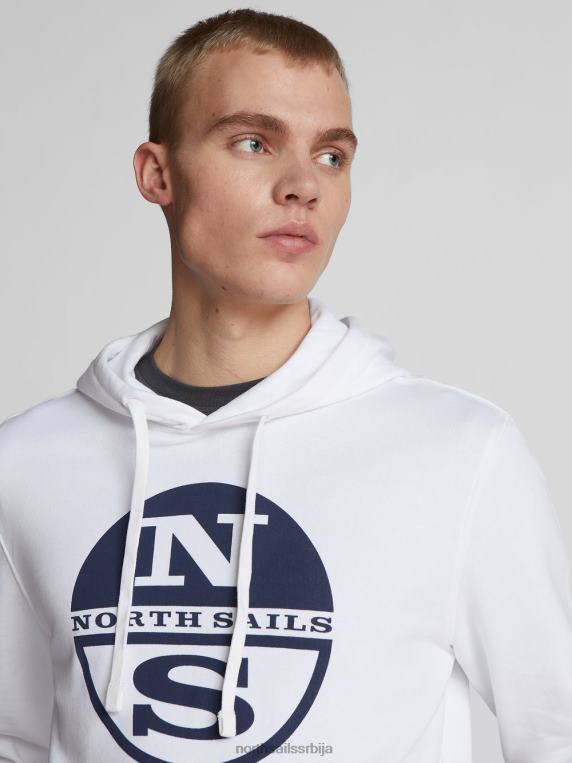 дуксерица са макси логом бео одећу мушкарци PDV4J1284 North Sails