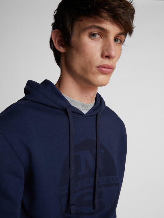 дуксерица са макси логом Морнарско плаво одећу мушкарци PDV4J1287 North Sails