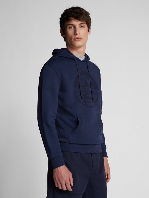 дуксерица са макси логом Морнарско плаво одећу мушкарци PDV4J1287 North Sails