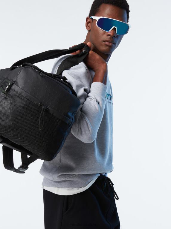 дуксерица са округлим изрезом сиви меланж одећу мушкарци PDV4J258 North Sails