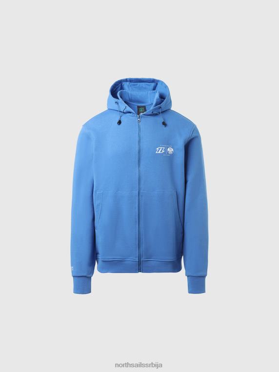 дуксерица пуна зип дуксерица змај дигитално плаво одећу мушкарци PDV4J262 North Sails