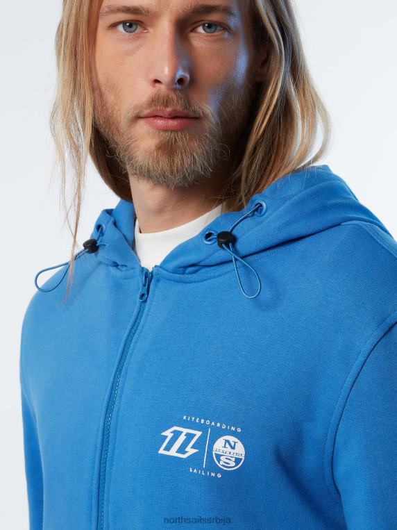 дуксерица пуна зип дуксерица змај дигитално плаво одећу мушкарци PDV4J262 North Sails