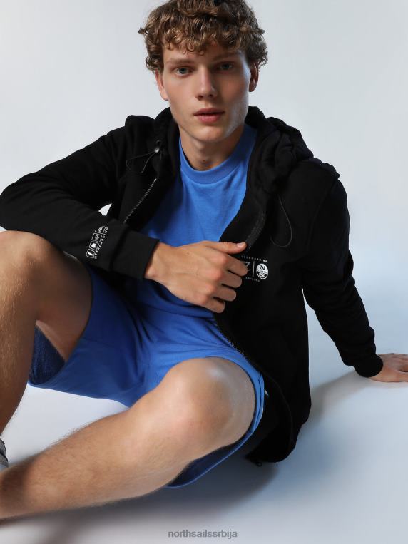 дуксерица пуна зип дуксерица змај црн одећу мушкарци PDV4J264 North Sails