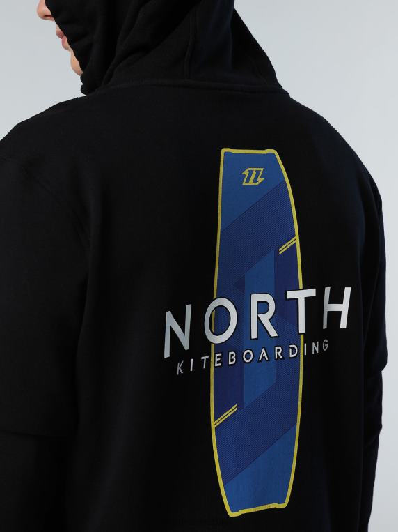 дуксерица пуна зип дуксерица змај црн одећу мушкарци PDV4J264 North Sails