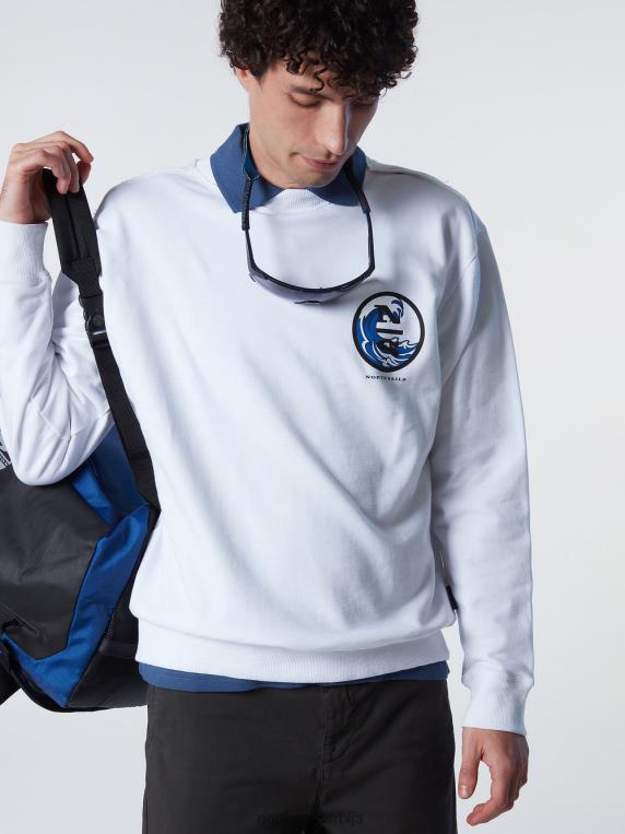 дуксерица са графичким принтом бео одећу мушкарци PDV4J266 North Sails