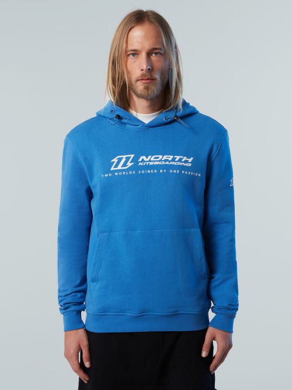 дуксерица са извезеном капуљачом дигитално плаво одећу мушкарци PDV4J270 North Sails