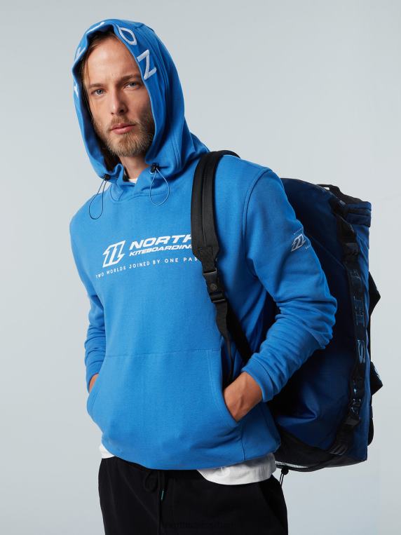 дуксерица са извезеном капуљачом дигитално плаво одећу мушкарци PDV4J270 North Sails