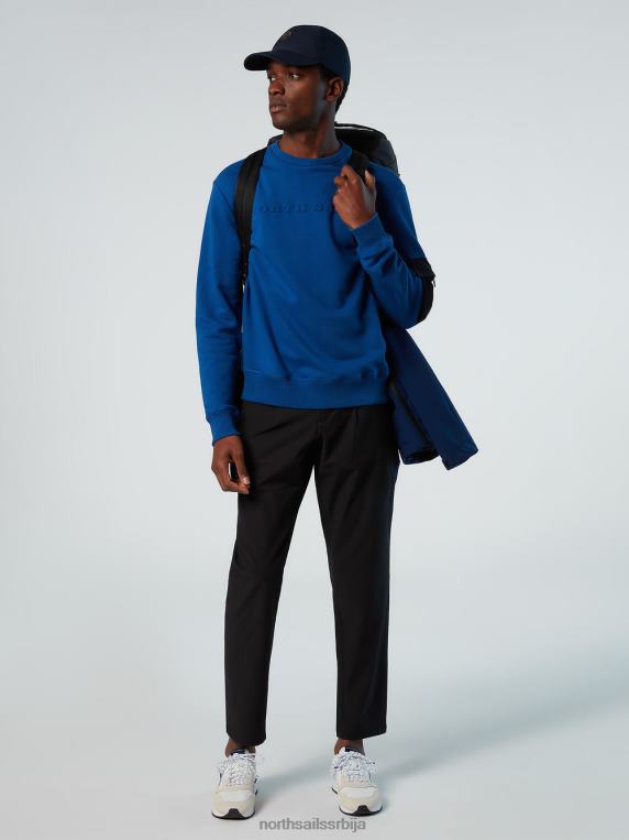 дуксерица са џепом океанско плаво одећу мушкарци PDV4J271 North Sails