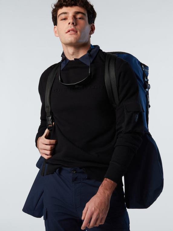 дуксерица са џепом црн одећу мушкарци PDV4J272 North Sails