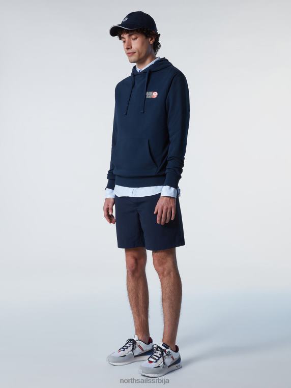 дуксерица са графичким принтовима Морнарско плаво одећу мушкарци PDV4J278 North Sails