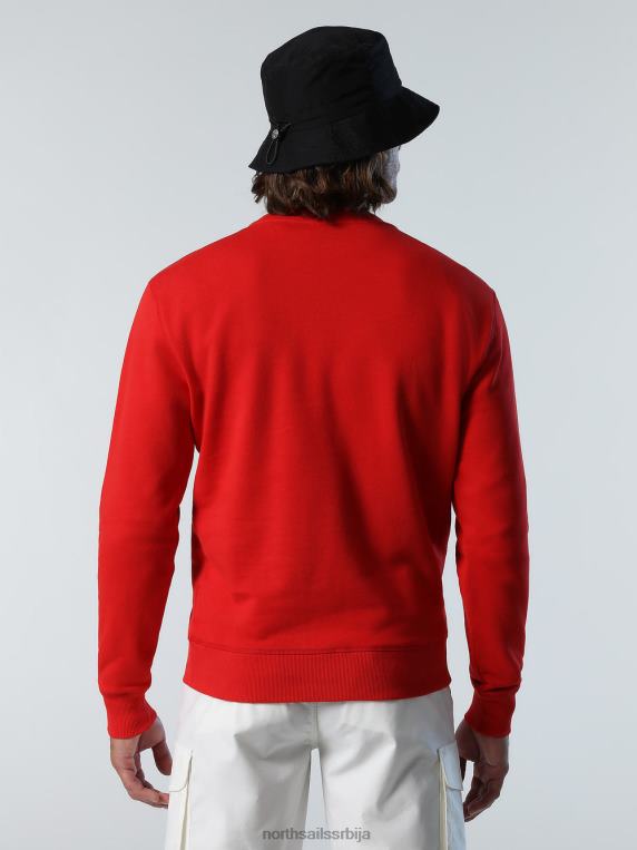 дуксерица са логом црвена одећу мушкарци PDV4J285 North Sails
