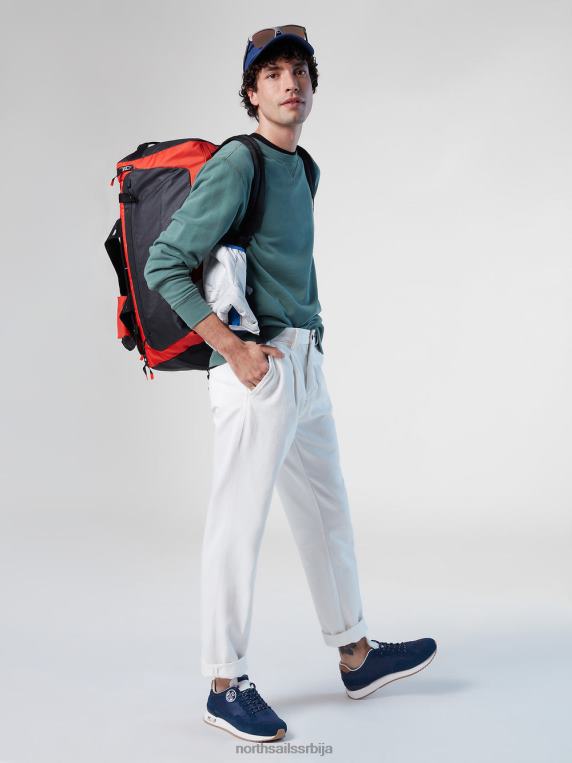 дуксерица са логом војнички зелени одећу мушкарци PDV4J286 North Sails