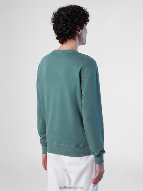 дуксерица са логом војнички зелени одећу мушкарци PDV4J286 North Sails