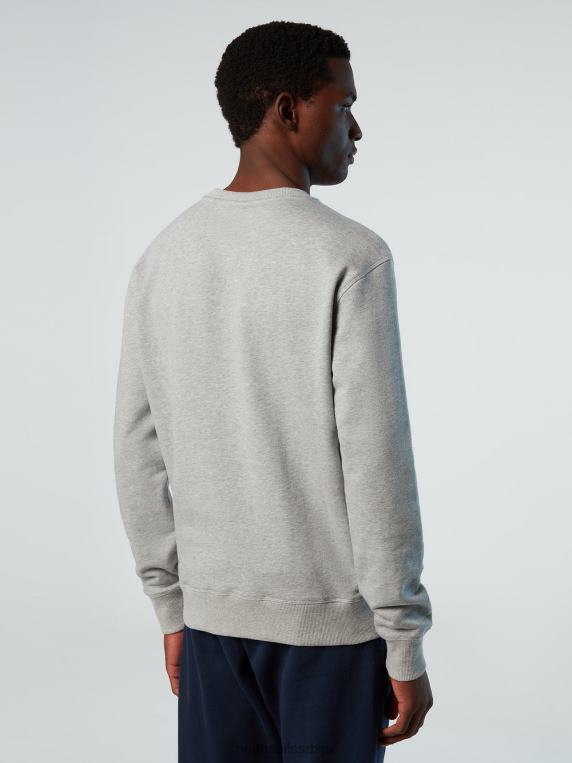 дуксерица са логом сиви меланж одећу мушкарци PDV4J287 North Sails