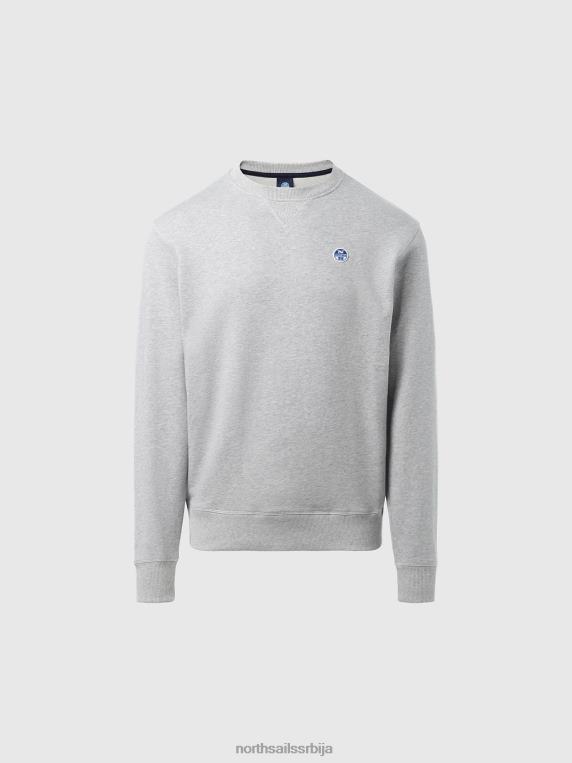 дуксерица са логом сиви меланж одећу мушкарци PDV4J287 North Sails