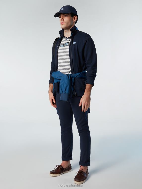дуксерица са пуним патентним затварачем Морнарско плаво одећу мушкарци PDV4J288 North Sails