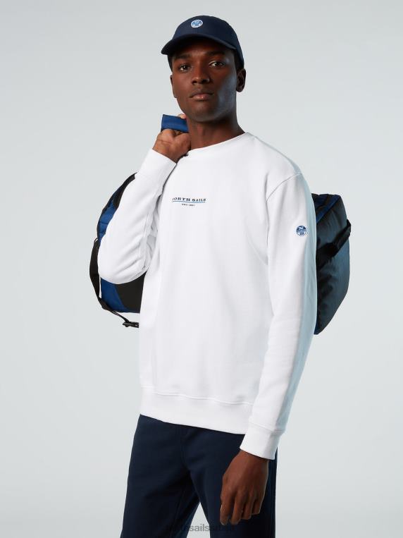 дуксерица са принтом на грудима бео одећу мушкарци PDV4J291 North Sails