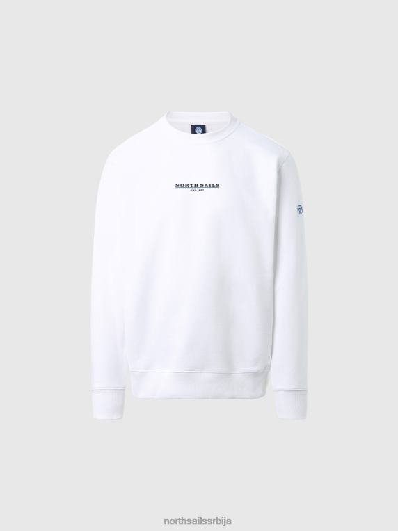 дуксерица са принтом на грудима бео одећу мушкарци PDV4J291 North Sails