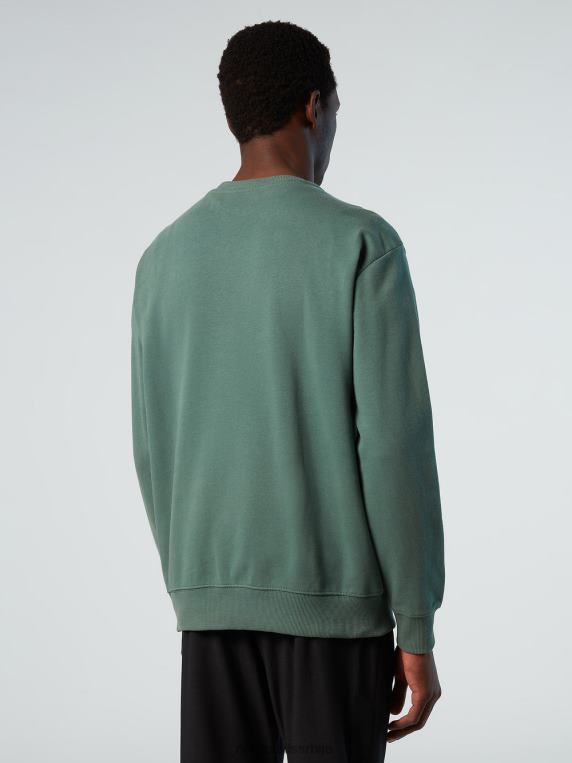 дуксерица са принтом на грудима војнички зелени одећу мушкарци PDV4J293 North Sails