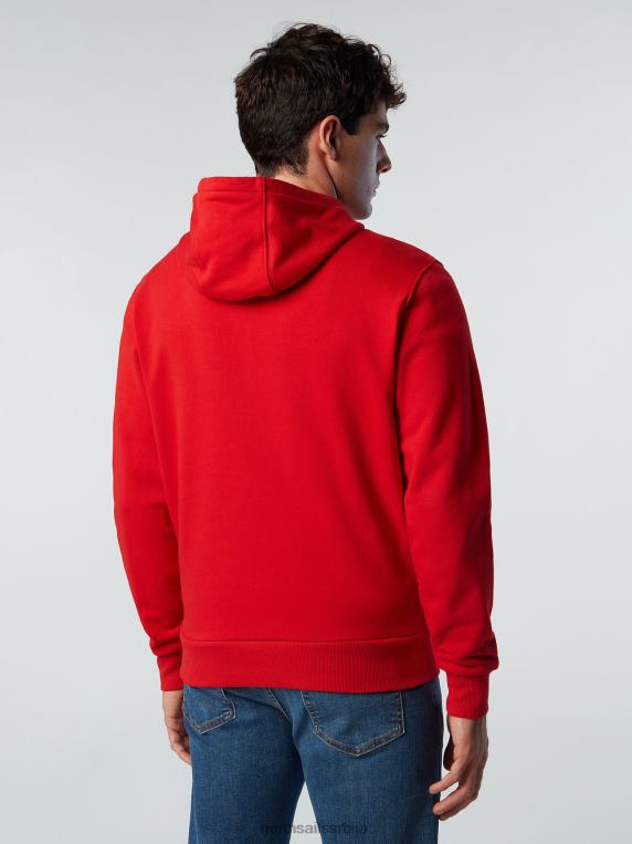 дуксерица са макси логом црвена одећу мушкарци PDV4J298 North Sails