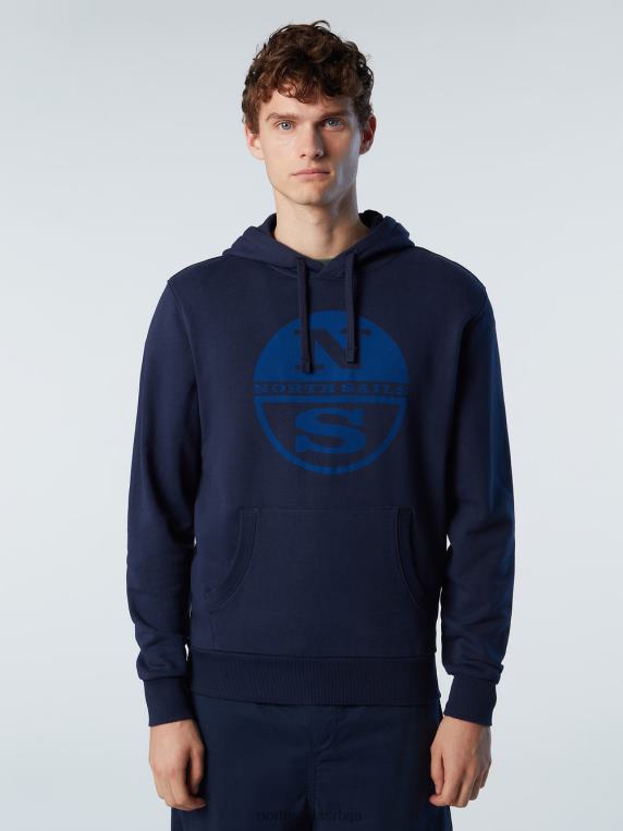 дуксерица са макси логом Морнарско плаво одећу мушкарци PDV4J299 North Sails