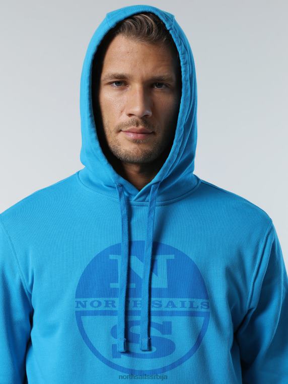 дуксерица са макси логом тиркизно одећу мушкарци PDV4J300 North Sails