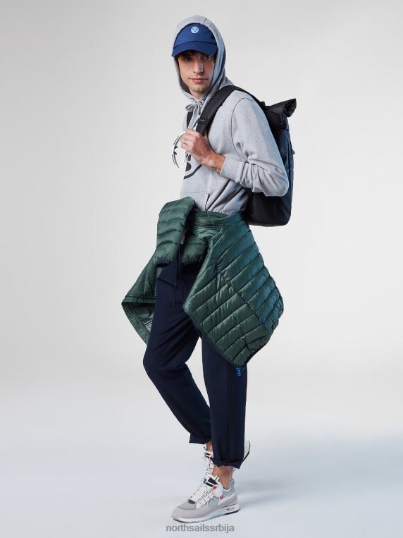 дуксерица са макси логом сиви меланж одећу мушкарци PDV4J301 North Sails