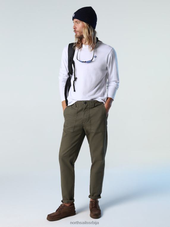 топ дугих рукава са логом бео одећу мушкарци PDV4J303 North Sails