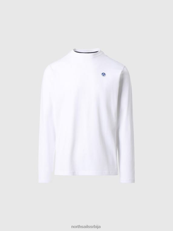 топ дугих рукава са логом бео одећу мушкарци PDV4J303 North Sails