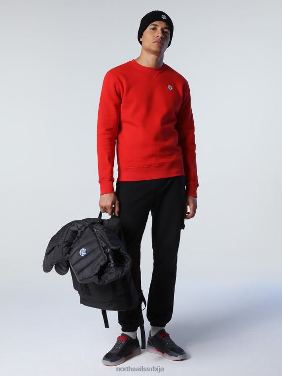 дуксерица са логом на грудима црвена одећу мушкарци PDV4J734 North Sails