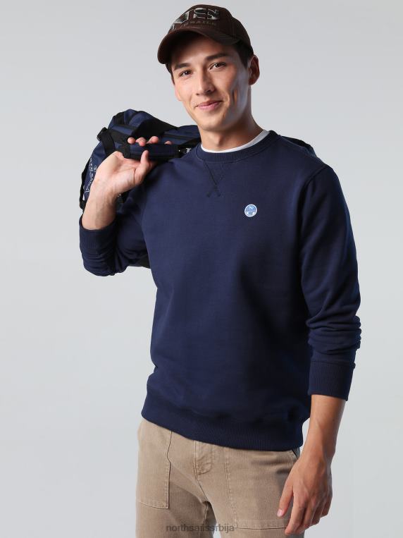 дуксерица са логом на грудима Морнарско плаво одећу мушкарци PDV4J737 North Sails