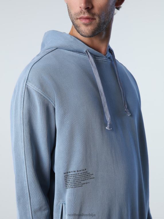 Дуксерица са капуљачом цхина блуе одећу мушкарци PDV4J740 North Sails
