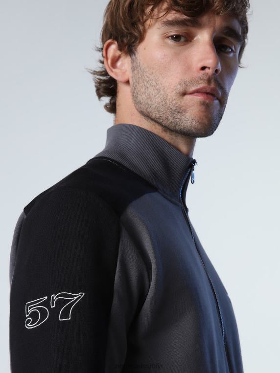 дуксерица са контрастним тракама асфалт одећу мушкарци PDV4J783 North Sails