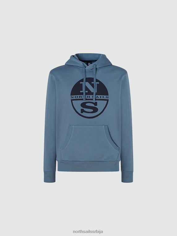 капуљача са логом цхина блуе одећу мушкарци PDV4J786 North Sails