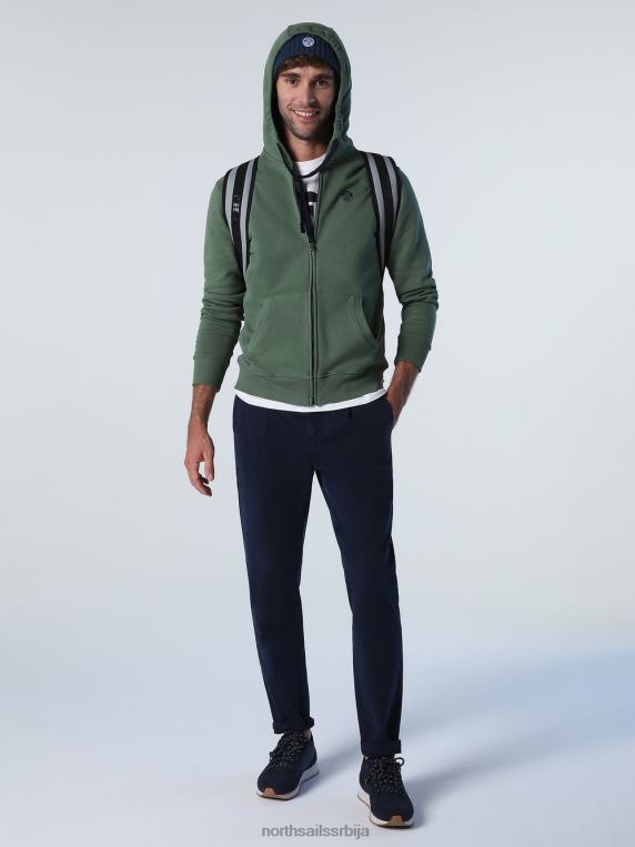 зип дукс бронзано зелена одећу мушкарци PDV4J822 North Sails