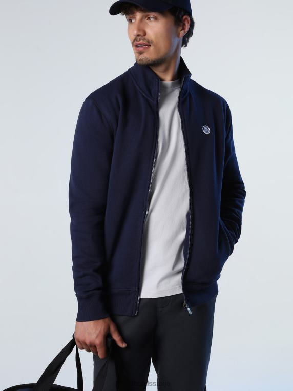 зип дукс Морнарско плаво одећу мушкарци PDV4J827 North Sails