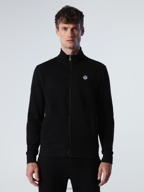 зип дукс црн одећу мушкарци PDV4J829 North Sails