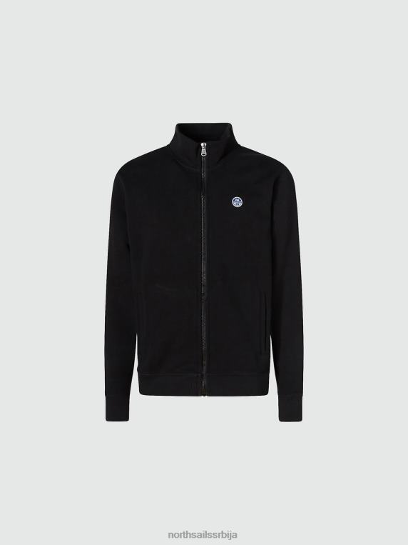 зип дукс црн одећу мушкарци PDV4J829 North Sails