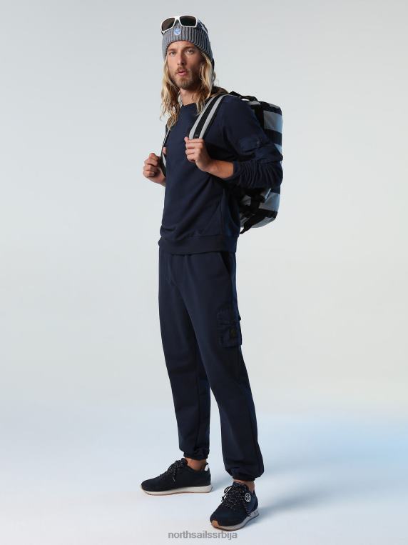 дуксерица са џепом Морнарско плаво одећу мушкарци PDV4J913 North Sails